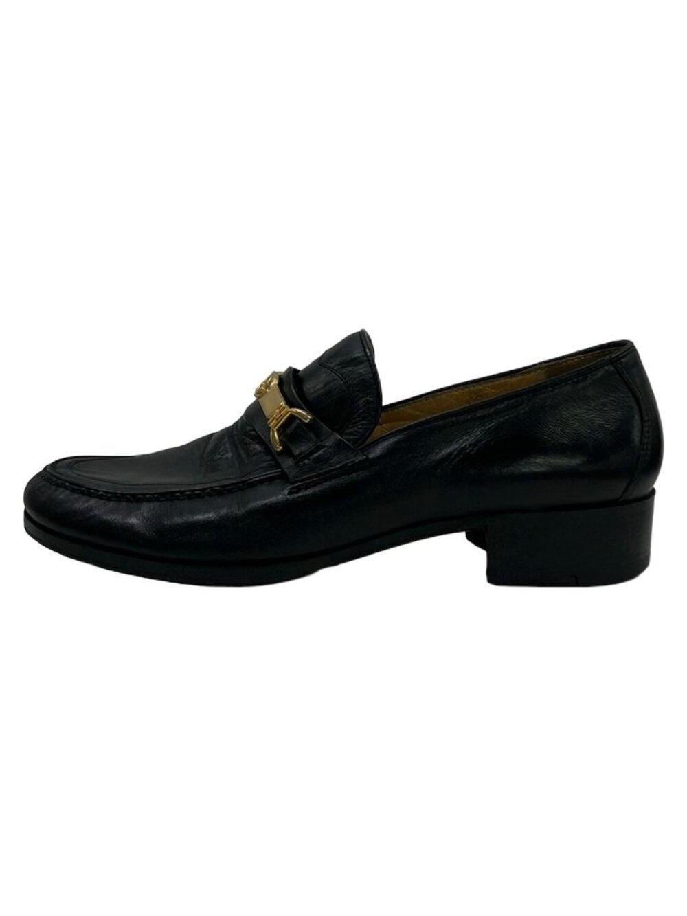 Gucci Loafers Black Interlocking G Leather